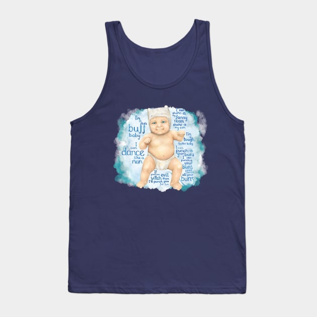 Finn the buff baby (Adventure Time fan art) Tank Top by art official sweetener